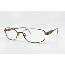 Tres Jolie by Marchon Eyeglasses Women Brown Good Filigree 53-17-135