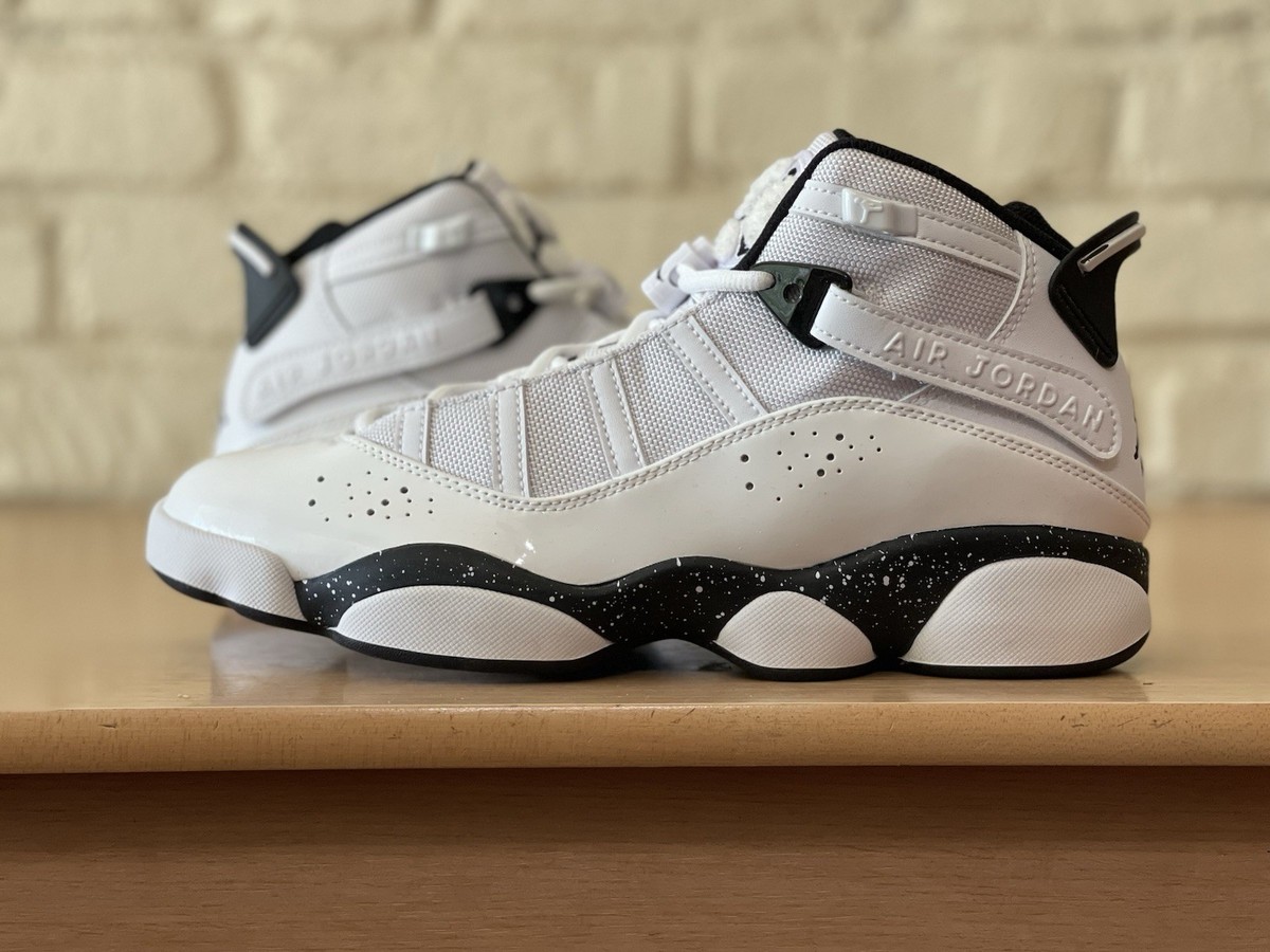 Nike Air Jordan 6 Rings Reverse Oreo White Black Sneakers 322992