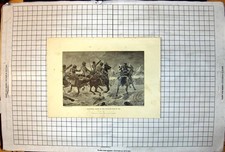 Old Antique Print Mahsameh Scene Egyptian War 1882 Siers Horseback C1888 19th