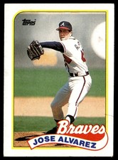 1989 Topps Jose Alvarez Rookie Atlanta Braves #253