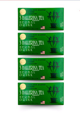 4 X 3 BALLERINA TEA Herbal Slim EXTRA STRENGTH Weight Loss 72 Tea Bags