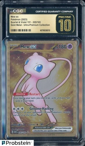 2023 Pokemon SV 151 Gold Metal Ultra Premium Collection Mew ex CGC 10 PRISTINE