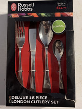 RUSSELL HOBBS  16 Piece Cutlery Set Giftbox Stainless Steel  