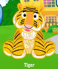 Webkinz Classic Tiger - hm032 - Retired - Virtual Adoption Code Only