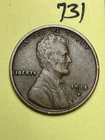 1915-S LINCOLN WHEAT CENT, semi key date, low mintage "FINE" condition #731