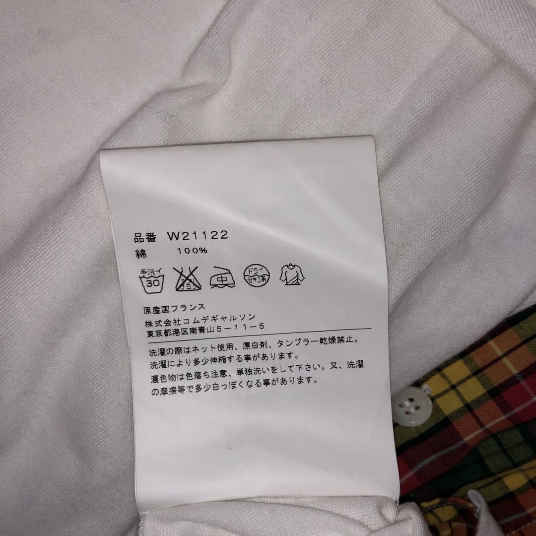 USED COMME DES GARCONS SWITCHING CHECK SHIRT GOOD M-95B2