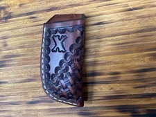 Leather Folding Pocket Knife Sheath Buck 112 Size (Sheath Only)