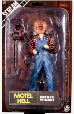 Motel Hell (1980) Farmer Vincent Scream Greats 8'' Scale Actionfigur NEU UK