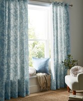 Laura Ashley Waxham Lined Eyelet Curtains In Seaspray - CLEARANCE SALE