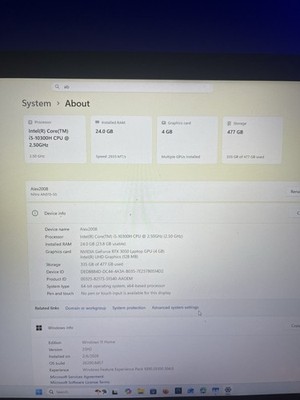 Acer Nitro 5 Gaming Laptop   RTX 3050 / 24GB RAM / 144Hz / Great Condition