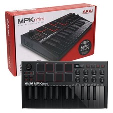 Akai MPK Mini MK3 Black MIDI Keyboard Controller 25-Key Beat Maker Pads USB