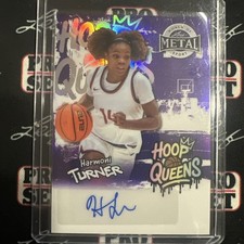2025 Leaf Metal Women Of Sport HARMONI TURNER Hoop Queens Auto 3/6 RC Aces