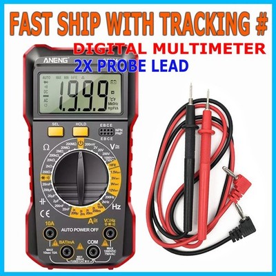 Digital Multimeter LCD Voltmeter Ammeter Ohmmeter Volt AC DC Tester Lead Meter i