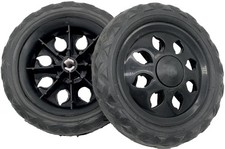 Shopping Trolley Wheels Replacement 2 Pack Standard Fit Spare Parts Black New