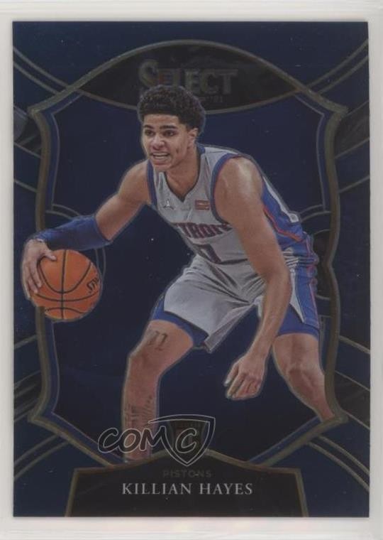 2020-21 Panini Select Concourse Retail Blue Killian Hayes #67 0o6v