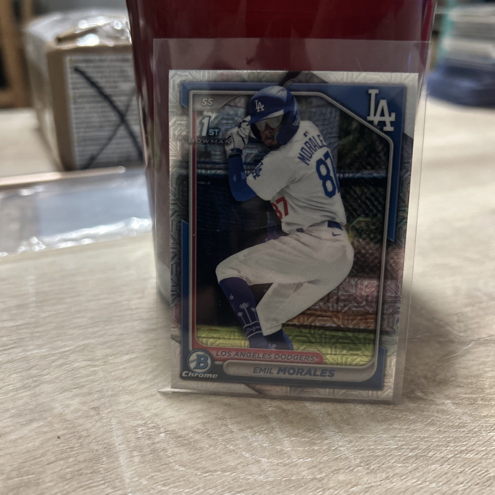 2024 Bowman Chrome - Prospects Emil Morales #BCP-221 Mojo Refractor (RC)