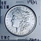 1921 BU GEM MORGAN SILVER DOLLAR UNC MS+++ U.S. MINT RARE COIN 7601