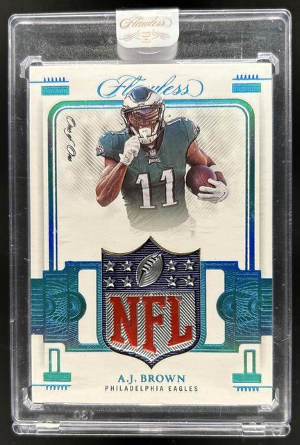2022 Panini Flawless A.J. Brown Shields NFL Patch #1/1 Eagles