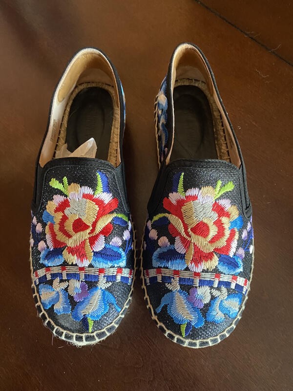 Excellent Johnny Was Cooper Colorful Espadrille Shoes 37/6.5,7