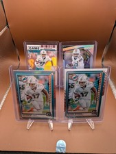 Jaylen Waddle Lot of 4 Cards - Miami Dolphins 