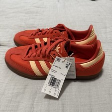 Adidas Samba OG Collegiate Orange Sneakers Size 7.5M/ 8.5W