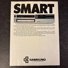 1985 • SAMSUNG VCR • Original • Vintage 1980s Print AD • ADV28