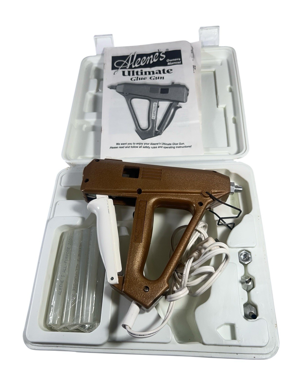Aleene’s Ultimate Glue Gun Kit w/Case, Nozzles, Wrench & Manual-Model 2010 *READ