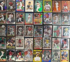 40‑Card Red Sox Lot Autos Parallels Inserts Gold Refractors Prizm Stars