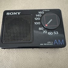SONY, ICR-3 AM RECEIVER. TESTED AND WORKS! See photos 