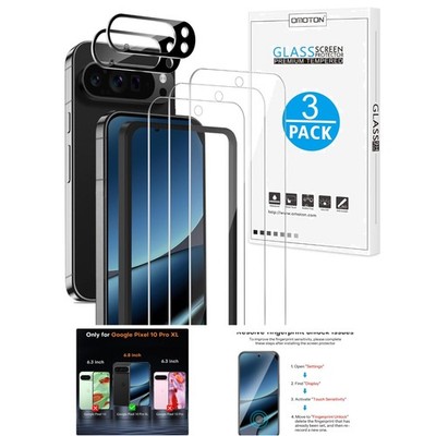 Ultimate Protection 3-Pack Glass & 2 Camera Lens Protectors for Pixel 10 Pro XL