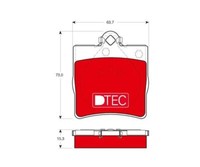Bremsbelagsatz, Scheibenbremse Dtec Cotec Trw GDB1335DTE