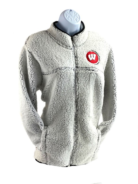 wisconsin badgers sherpa pullover