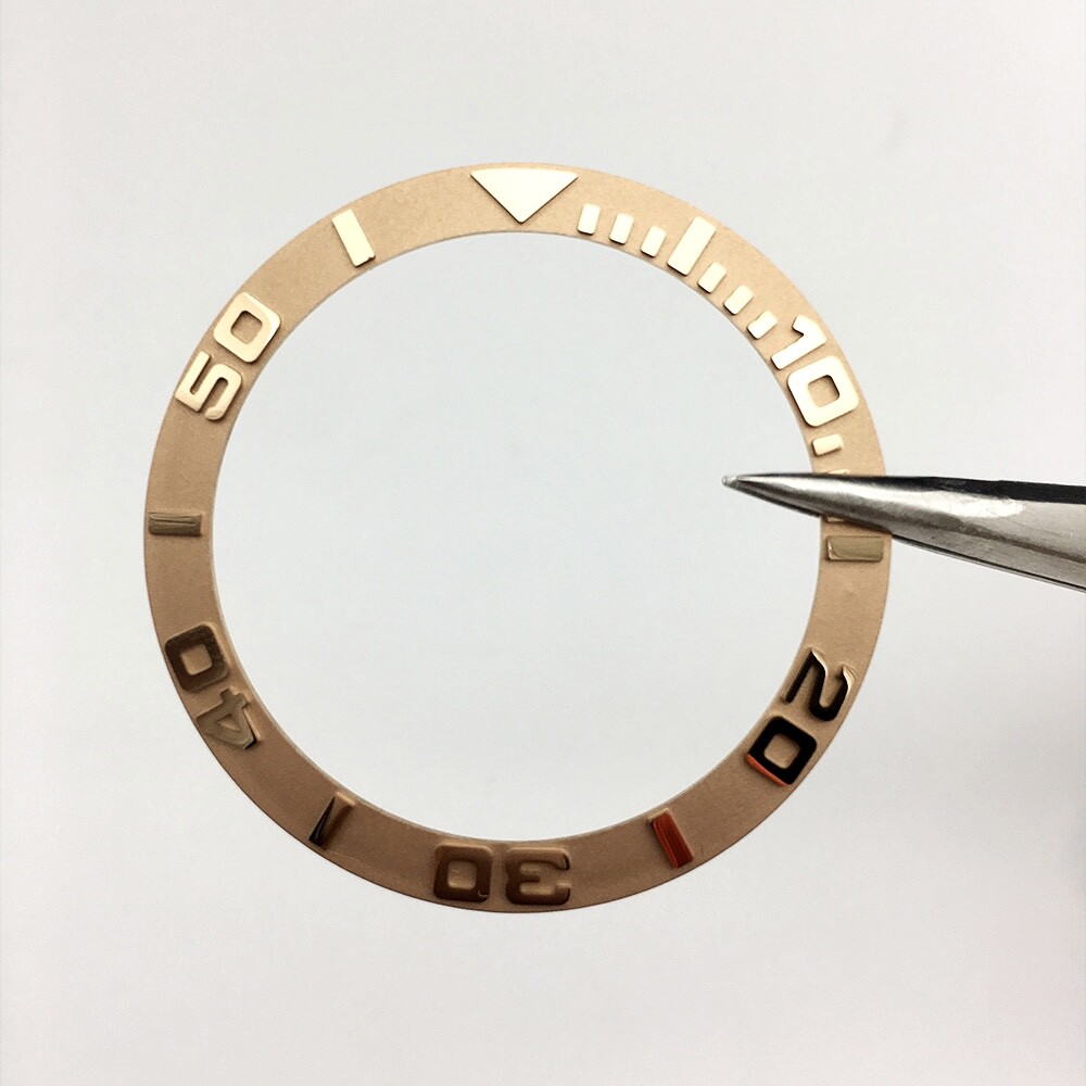 38MM CERAMIC BEZEL INSERT W/3M TAPE FOR Yacht Master Seiko SKX031