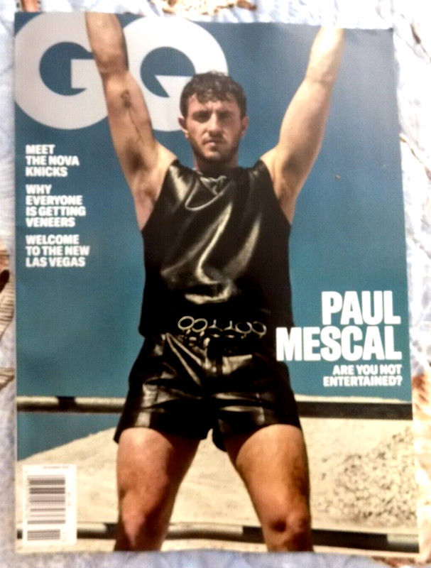 PAUL MESCAL "ARE YOU NOT ENTERTAINED?" FROM GLADIATORS 2 - GQ MAGAZINE