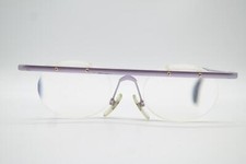 Vintage 9008 Violet Gold Semirimless Eyeglasses Frame