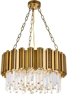 A1A9 Modern Luxury Crystal Chandelier Round/Oval Pendant Lights Ceiling Light