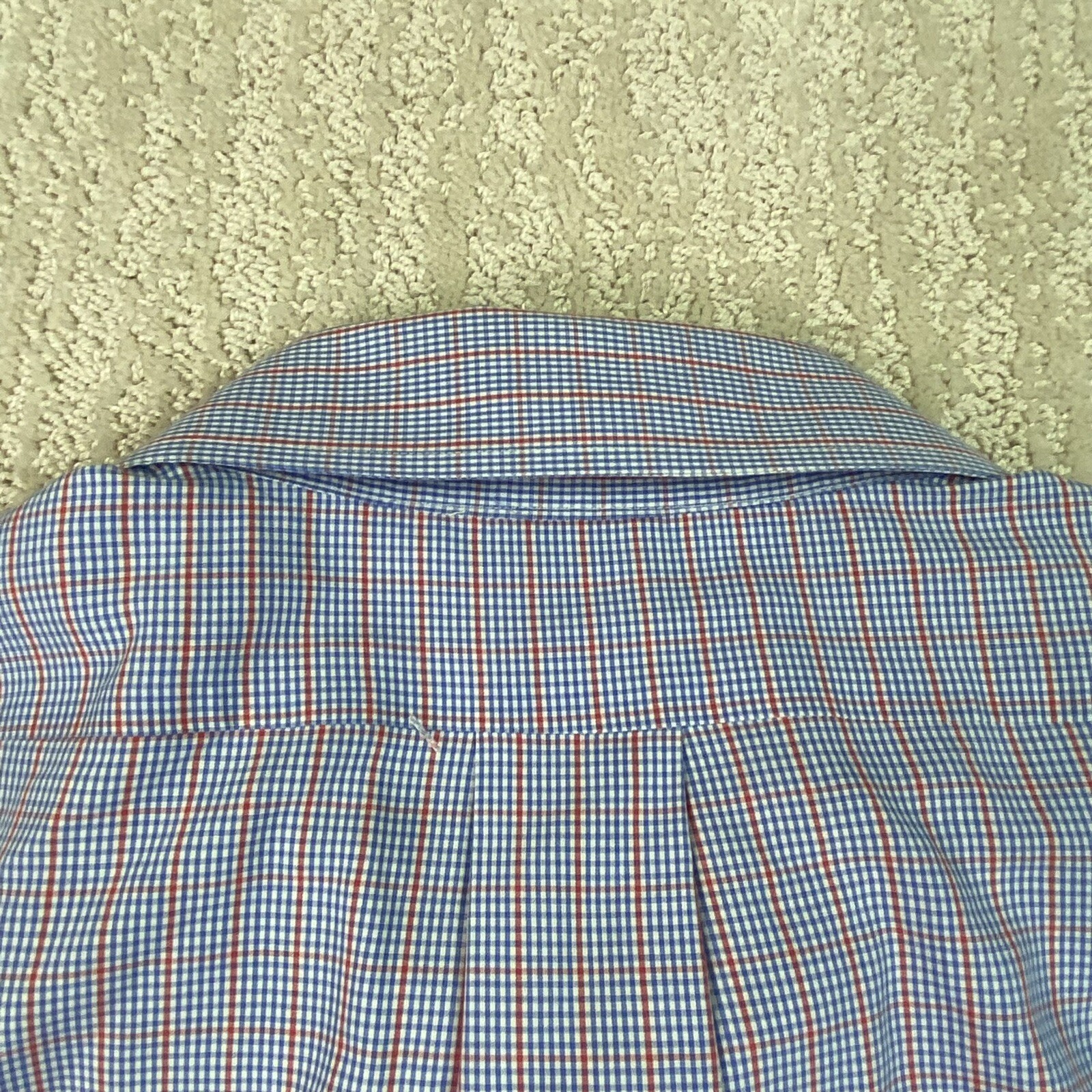 Brooks Brothers Button Down Shirt Adult Blue Yellow Check Size 16.5 - 33* thumbnail 8