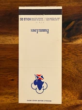 Farrell Lines Matchbook Cover American Flag Steamship Line United States Africa