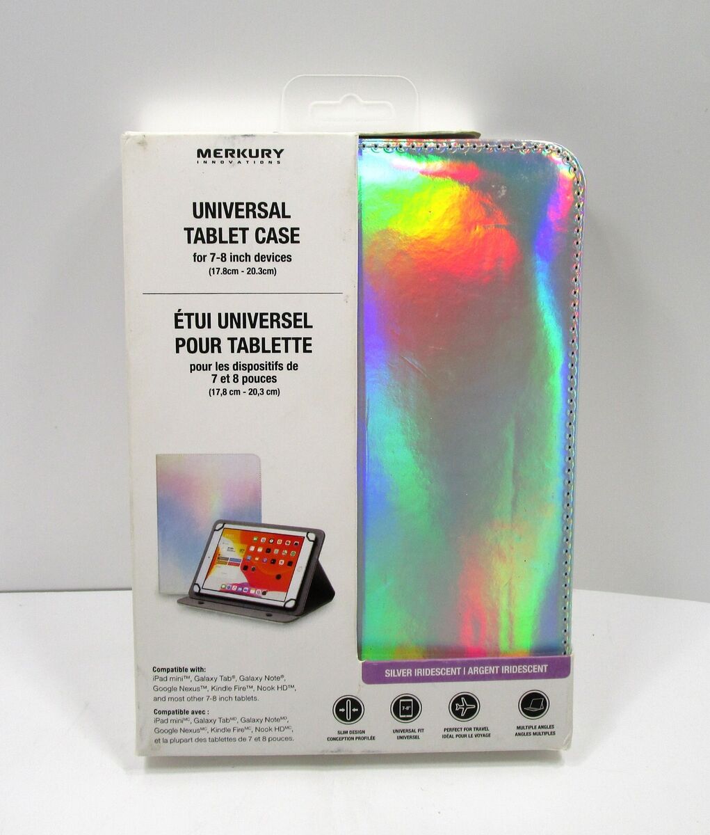 MERKURY INNOVATIONS Universal Tablet Case For 7-8in Devices Silver  Iridescent