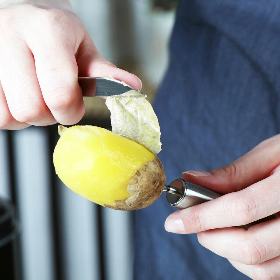 4 Stk Pellkartoffel-Gabel mit 3 Zinken, aus rostfreiem Edelstahl 430 - Bild 2 von 4