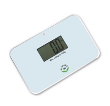 NewlineNY Travel Bathroom Scale 5.25"x8.5" Auto Step-On Mini Scale White