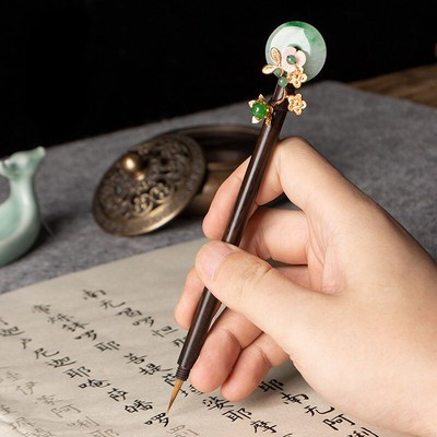 Hairpin Brush Small Regular Script Brush Chinese Ancient Style Hanfu Accessories