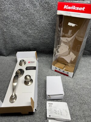Kwikset Dakota Front Door Lock Handle and Deadbolt Set, Entry Handleset Exterior