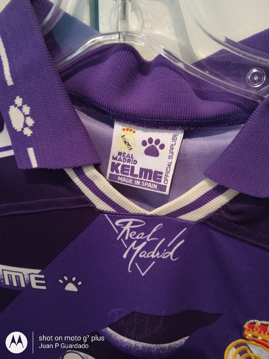 正規品・レア】KELME REAL MADRID パープルシャツ Lサイズ Real