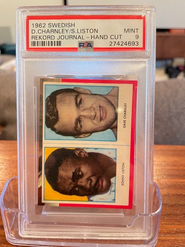 Carte Rookie 1962 De Sonny Liston - Swedish Rekord Journal - Notée PSA 7 NM - Très Rare