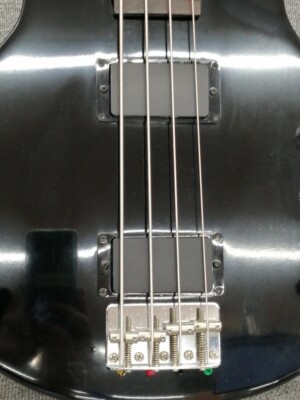 Greco TVB-550 Les Paul Black Electric Bass Guitar w/Softcase From