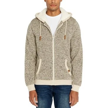 Buffalo David Bitton Mens Fortino Full-Zip Sherpa-Lined Hoodie, Size Medium  | eBay