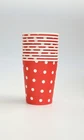 Wholesale Polka Dot Disposable Paper Cup RED 7oz Party Tableware Catering FAST