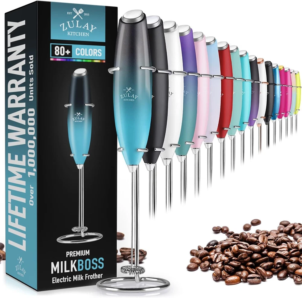 Milk Frother Handheld Foam Maker Whisk Drink Coffee Mixer Milk Mixer Mini Foamer