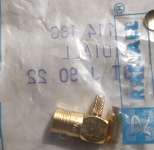 CONNETTORE SMB MASCHIO ANGOLARE A CRIMPARE, RADIALL, NUOVO (NOS), SIGILLATO